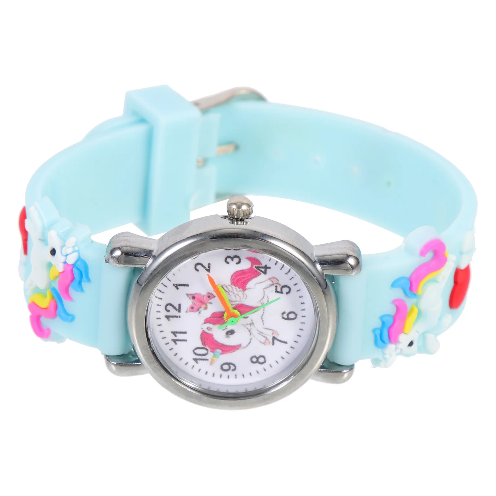 

Часы с силиконовым ремешком, наручные часы с единорогом, декоративный подарок на день рождения, регулируемый