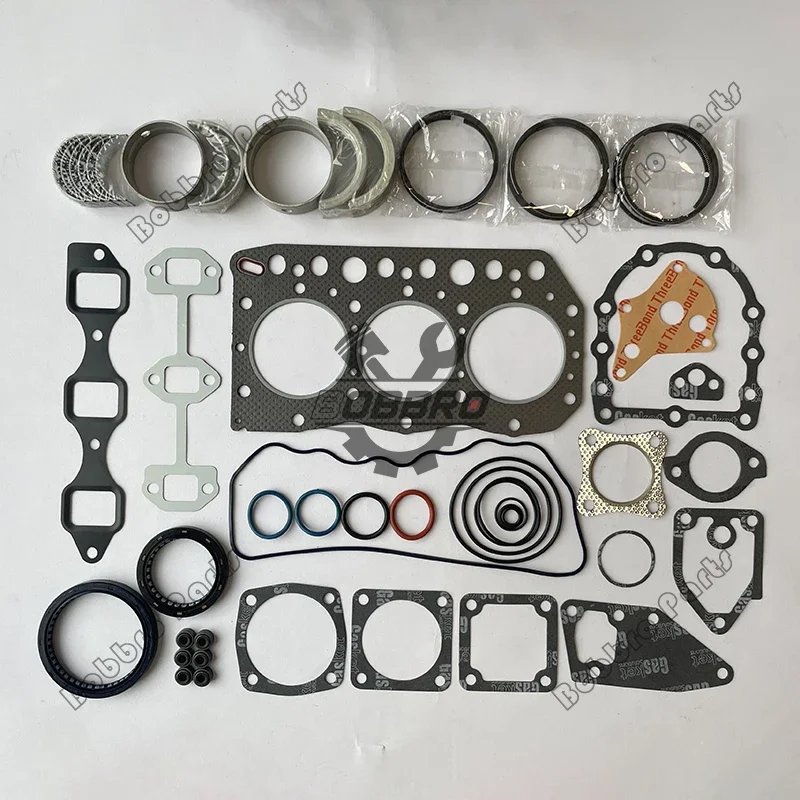 3TN75 3TN75L 3TN75U Overhaul Re-ring Kit Full Set Gasket Rings Bearings For Yanmar Tractor F165 Excavator B22 B25 John Deere 855