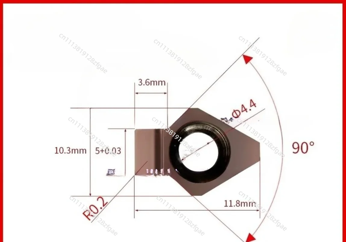 1pc Keyway Broaching Cutter Carbide Insert Blade for CNC Machine to cut blind internal keyway Slot Groove spline shaft DW Series