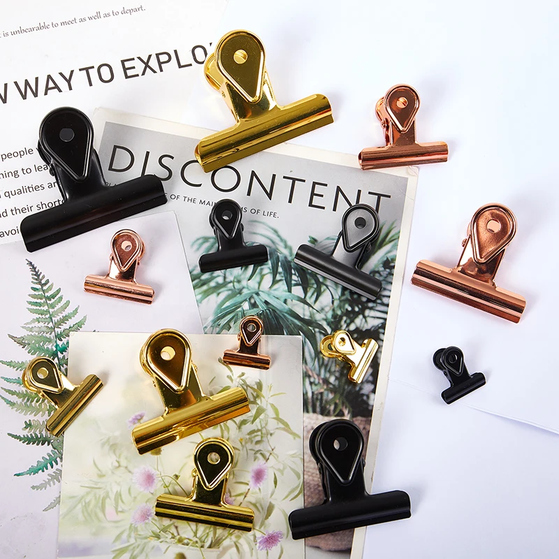 الإبداعية الملونة القرطاسية مشبك معدني Vintage تتوافق كليب ورقة الوثائق منظم المعادن الموثق كليب طالب القرطاسية 1X