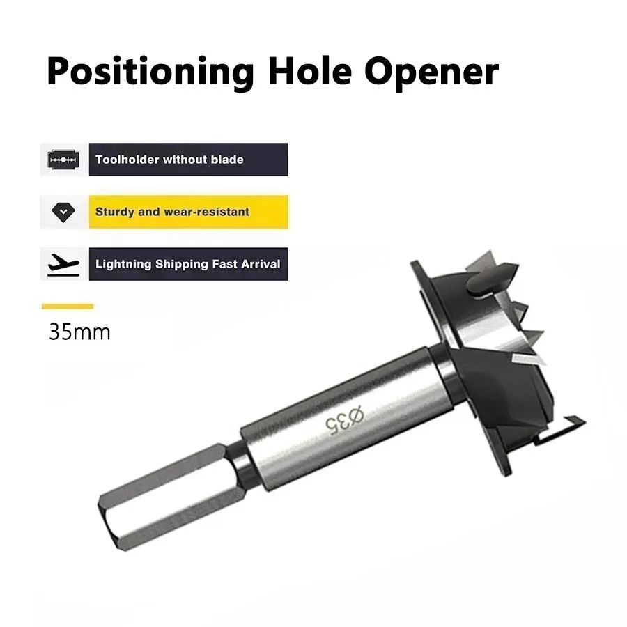 35mm Positioning HoleOpener Professional With Limit Cupboard Cabinet Door Special Woodworking Board Aircraft Carbide Hinge Drill