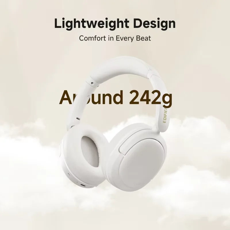 Edifier W800BT SE Over-ear Headset Wireless Bluetooth Headphones Bluetooth 5.4 Gaming Mode 45H Battery Life with Microphone view 2