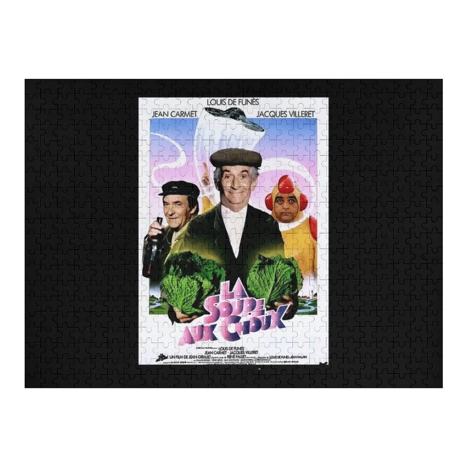 خمر Soupe Choux حساء الملفوف 1981 الكلاسيكية لويس دي فونيس ملصق الفيلم الكوميدي الكلاسيكي بازل قطع