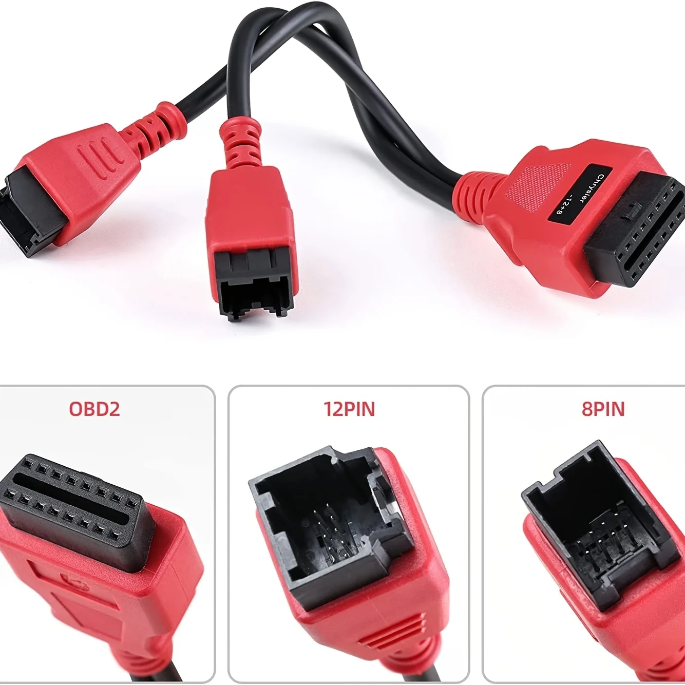 MS908 12 + 8 Kabel Timah Kabel Bypass Gerbang Keamanan untuk Au-tel FCA Alfa Jeep Chrysler Dodge Ram 2018 + Adaptor Bypass