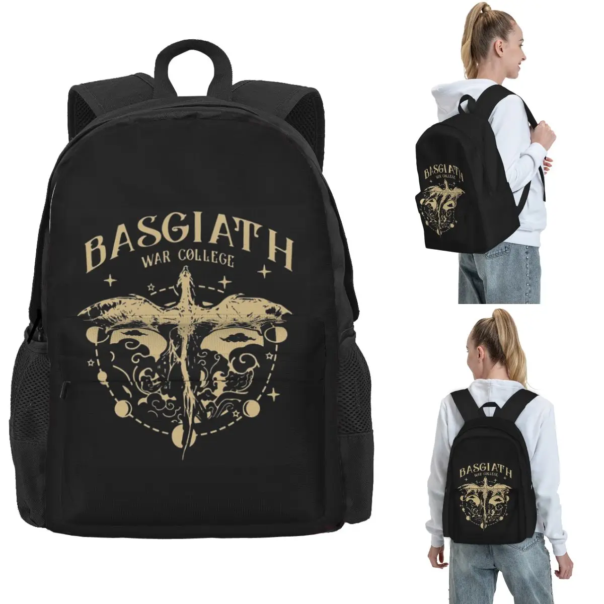Xaden Riorson, Romantasy Fantasy, Backpack Hot Sale Daypack Large Capacity Kids BookBag School Bag Shoulder Bags for Men Women
