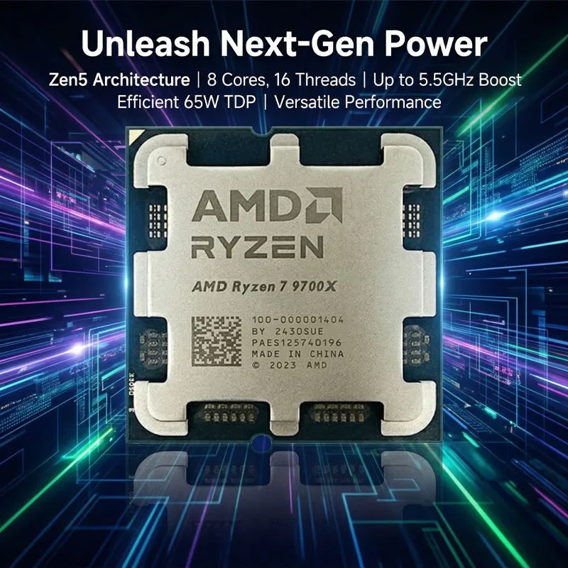 AMD 新しい Ryzen 7 9700X プロセッサ 5.5GHz 8 コア 16 スレッド 40MB