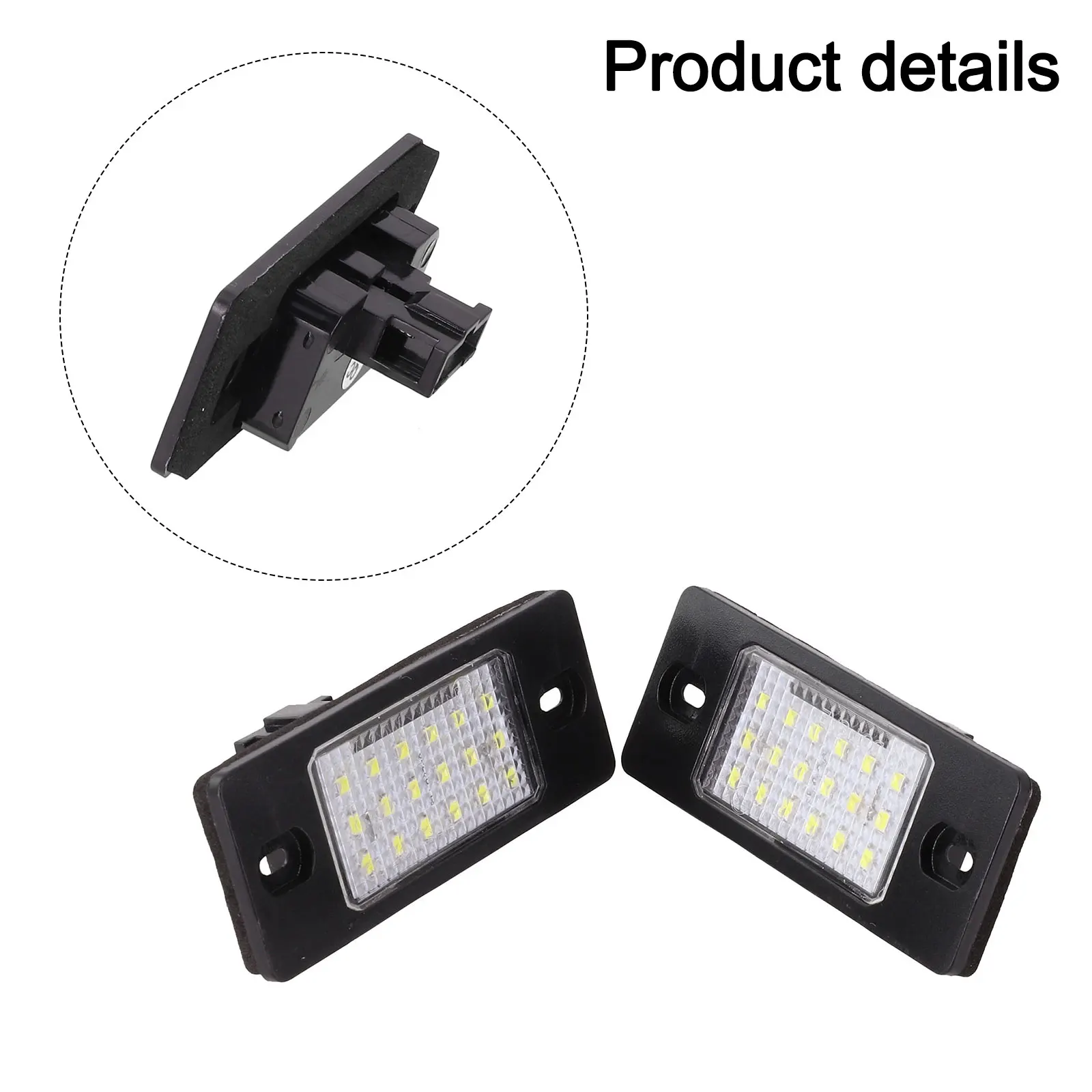 2Pc No Error Canbus Car LED Number License Plate Light For Skoda Fabia MK1 6Y 6Y0943021 Accessories License Plate LED Part Use