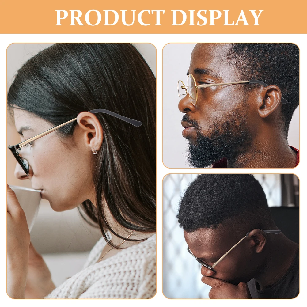 

10Pairs Anti-Slip Glasses Ear Grips Silicone Flexible Temple Tips for Outdoor Climbing Surfing Daily Wear Eyeglass Holders