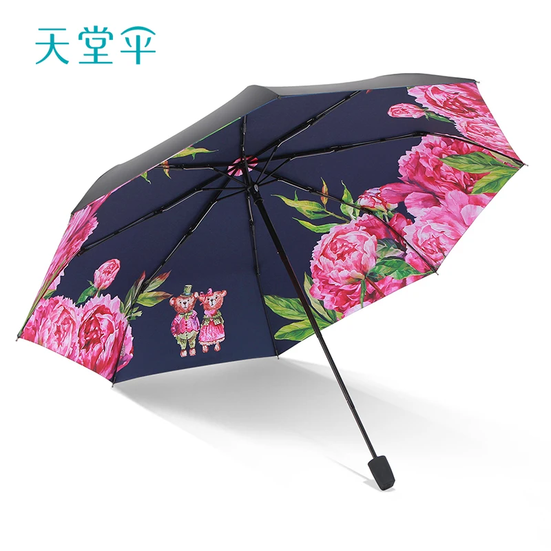 Folding Umbrella Vinyl Sunshade Sunscreen Manual Umbrella Outdoor Umbrella One Piece Umbrella with Uv Filter Women's Umbrellas