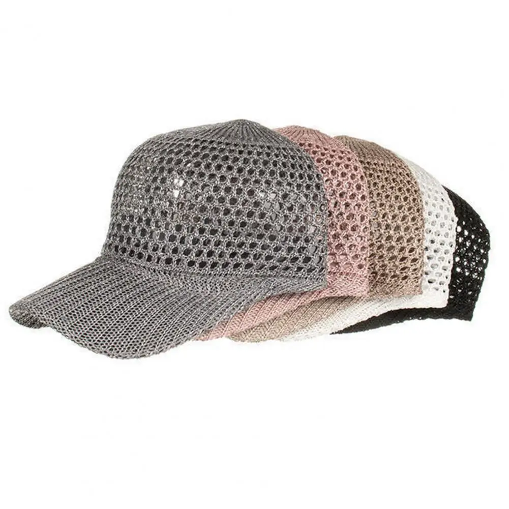 قبعة مغامرة خارجية، قبعة بيسبول شبكية سريعة الجفاف للرجال والنساء، قبعة سائق الشاحنة ذات حافة منحنية للرياضات الخارجية والجري والمشي