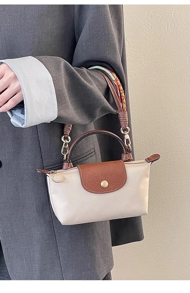 Weaving Handheld Shoulder Strap For Longchamp Mini Handle Bag Strap Modification Bag Accessories