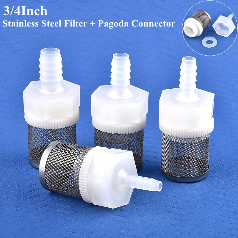 1~5Pcs 3/4'' to 6~25mm Garden Hose Irrigation Filter, Car Washer Sprayer Aquarium Fish Tank Water Pipe Joint Water Pump Strainer