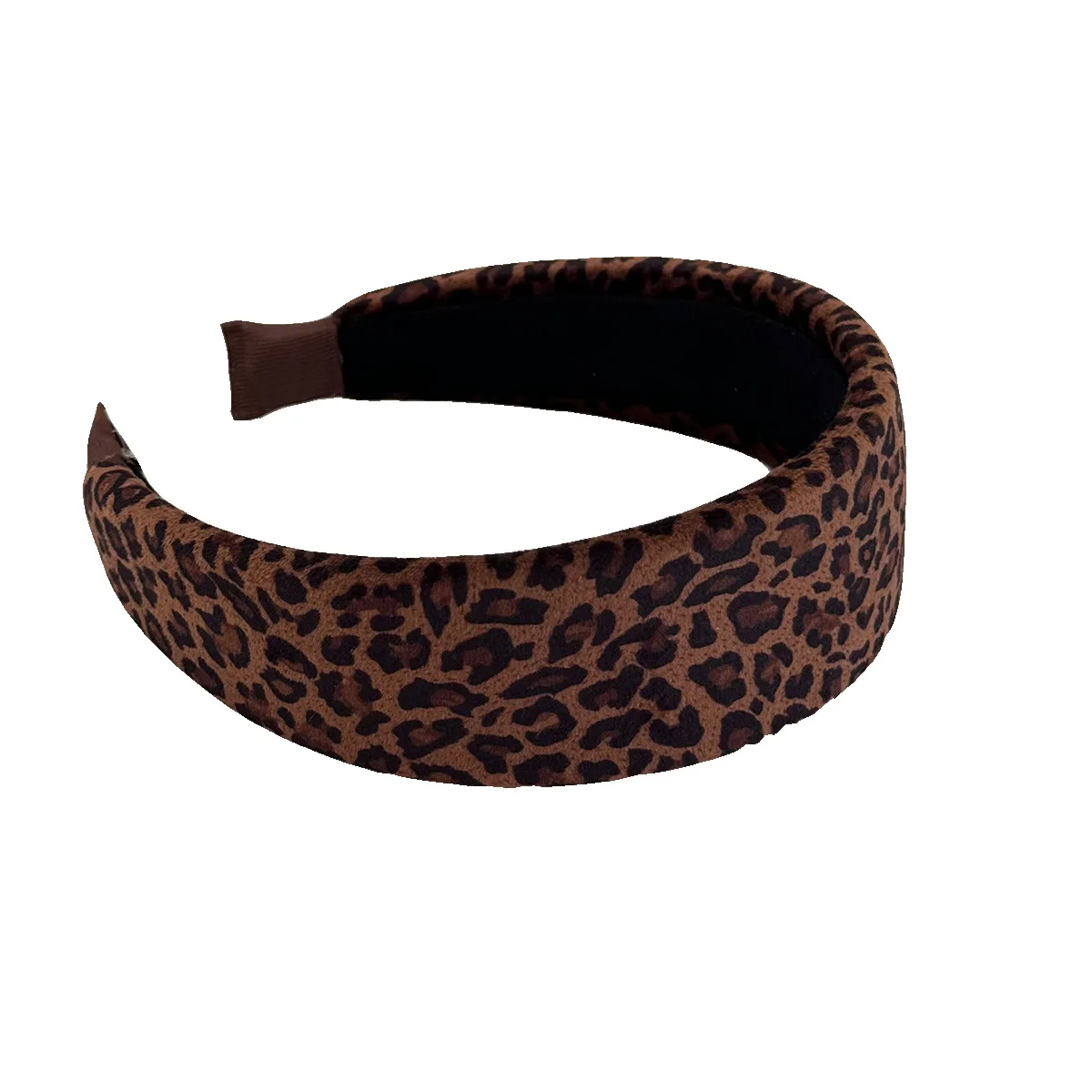 الكورية الخريف جديد ليوبارد طباعة عقال إكسسوارات الشعر لفتاة النساء الفرقة خمر شعبية الرائدة موضة الأطواق الكبار 2025