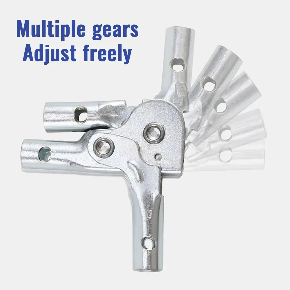 Steel Sofa Angle Adjuster Joint Three Tube Foldable Chair Hinge Jig 4/5 Gears Adjustable Folding Sofa Hinge For Chair/Sofa