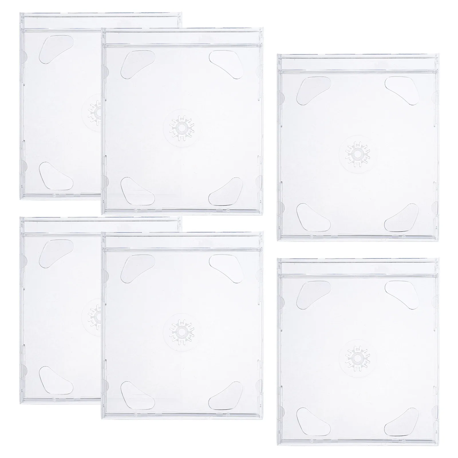 6 pcs CD Storage Portable Organizer Holder DVD Case Disc Halloween Christmas New Year Cd Disc Case Cd Case Clear Cd Case Jewel