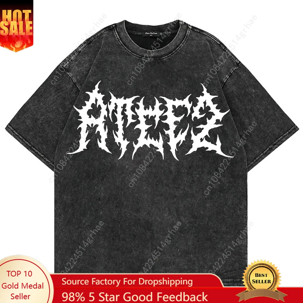 

Ateez In Your FantasyTourSummer New Style100% Cotton Men's T-shirt with Printed Logo - Crew Neck Slim Fit Short Sleeve Plus Size