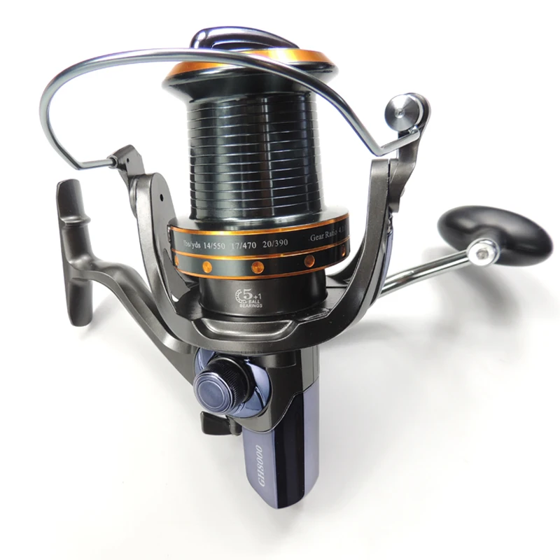 

High Quality 5.2:1 Speed Ratio Spinning Fishing Reel With Aluminum Spool Carp Fishing Reel For Freshwater
