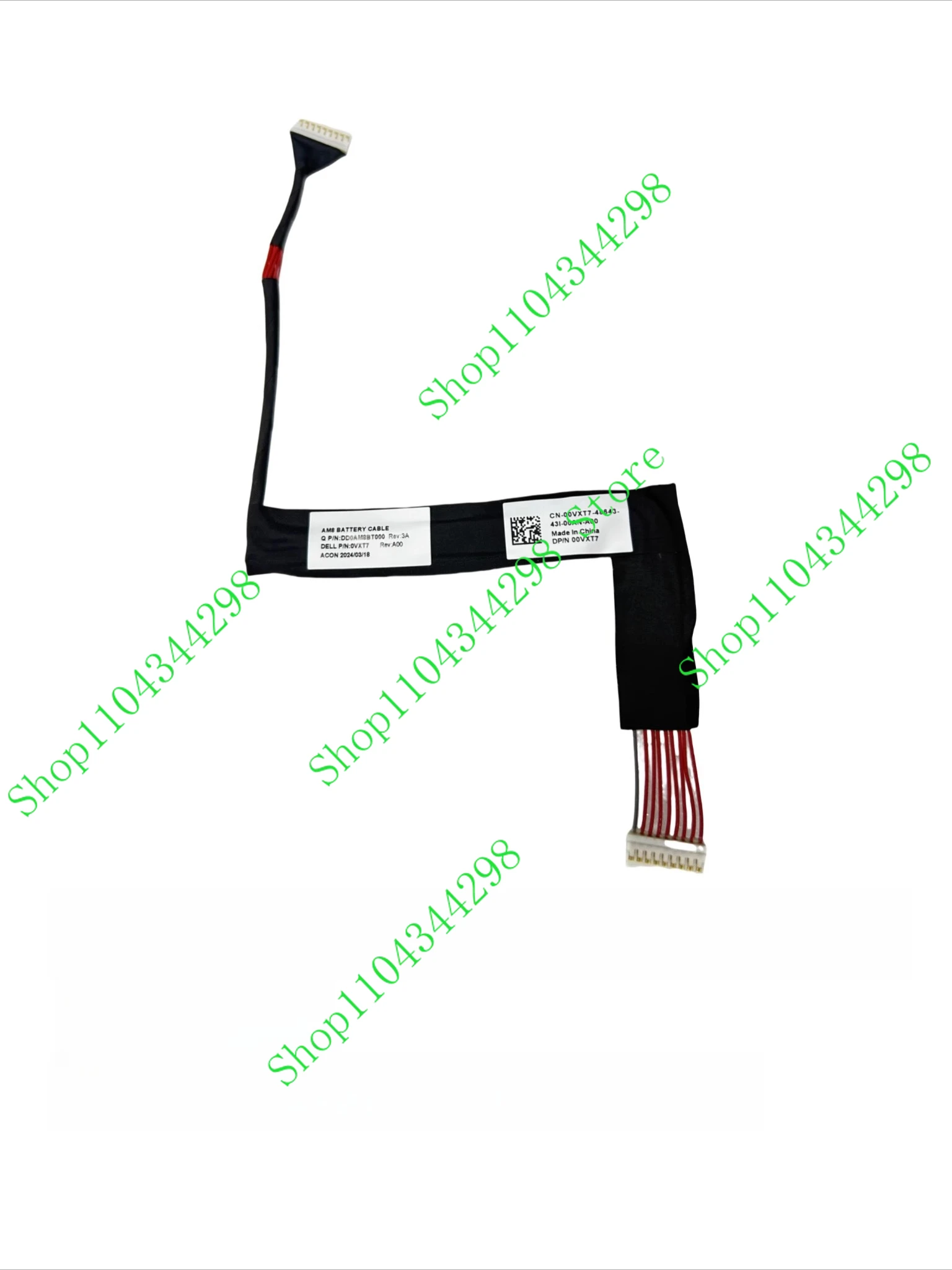 PJE New for Dell Vostro 14 5459 V5459 Battery Cable Wire Connector 00VXT7 0VXT7 DD0AM8BT000