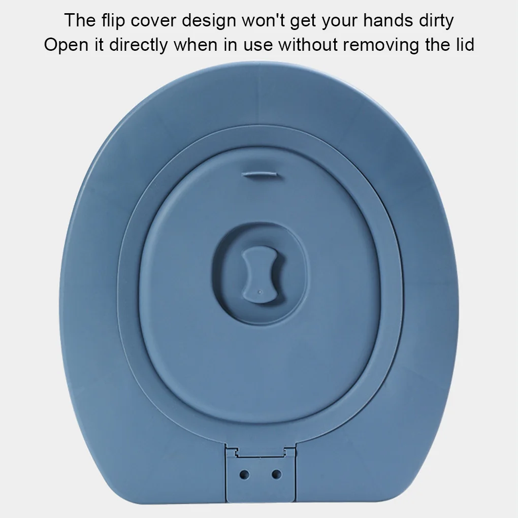 Durable plastic toilet lid, toilet bowl seat, detachable and movable [bagged]