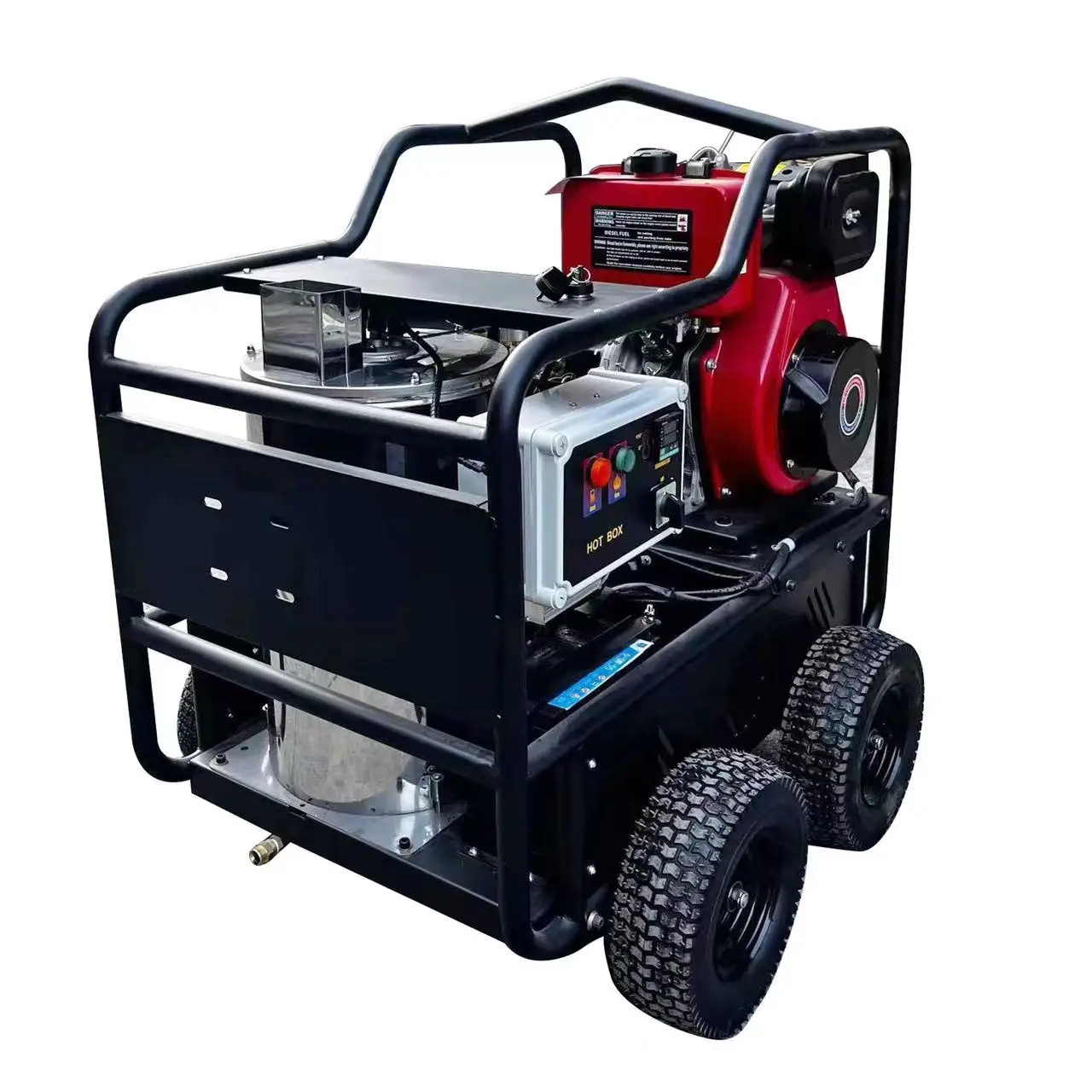 New 4000PSI 280bar 15HP Diesel Heat Hot Water High Pressure Steam Cleaner For Car Wash Shop