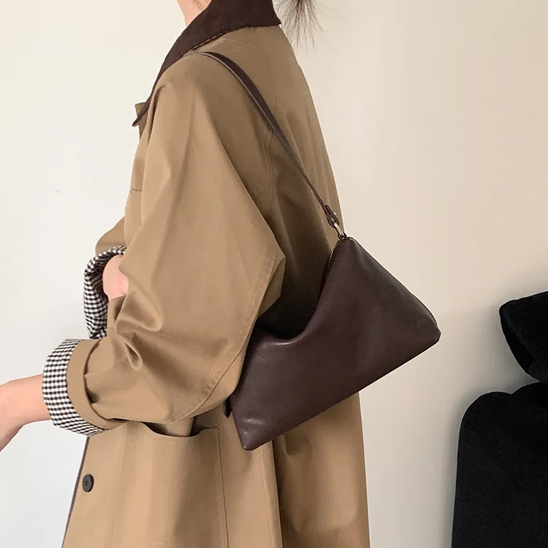 

2026 New Coming Genuine Leather Armpit Tote Bag Retro Commuter Cowhide Women's Crossbody Designer Luxury Bag