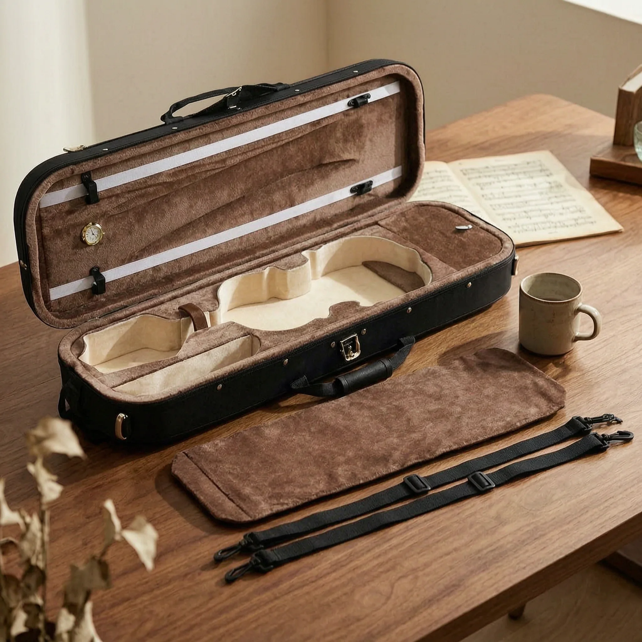 Oxford Cloth Violin Case Anti Pressure Lightweight Violin Case Safeguarding Carrier Crushproof Shockproof for Transport