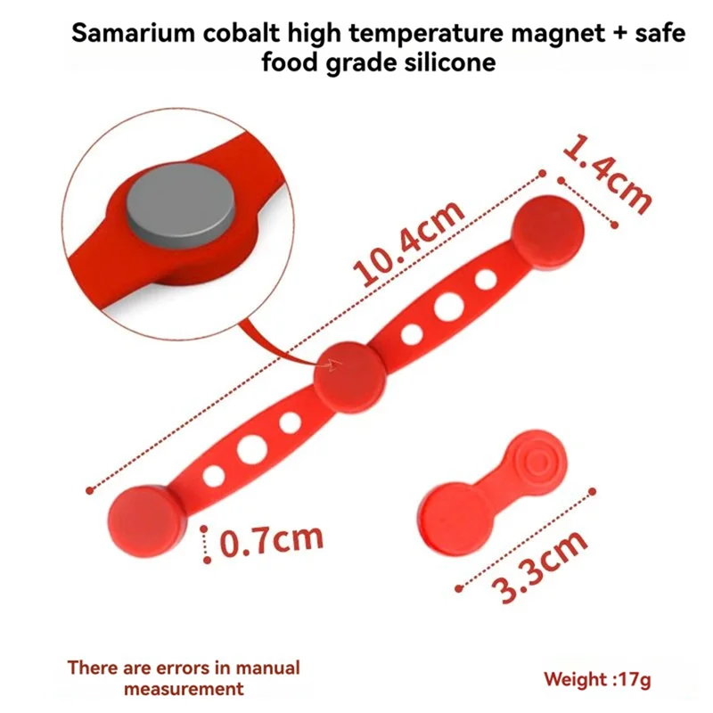 4 مجموعات من مشبك مغناطيسي من السيليكون بدرجة حرارة عالية يحمل بطانات ورقية للمقلاة الهوائية تمنع بطانة الورق من التغطية