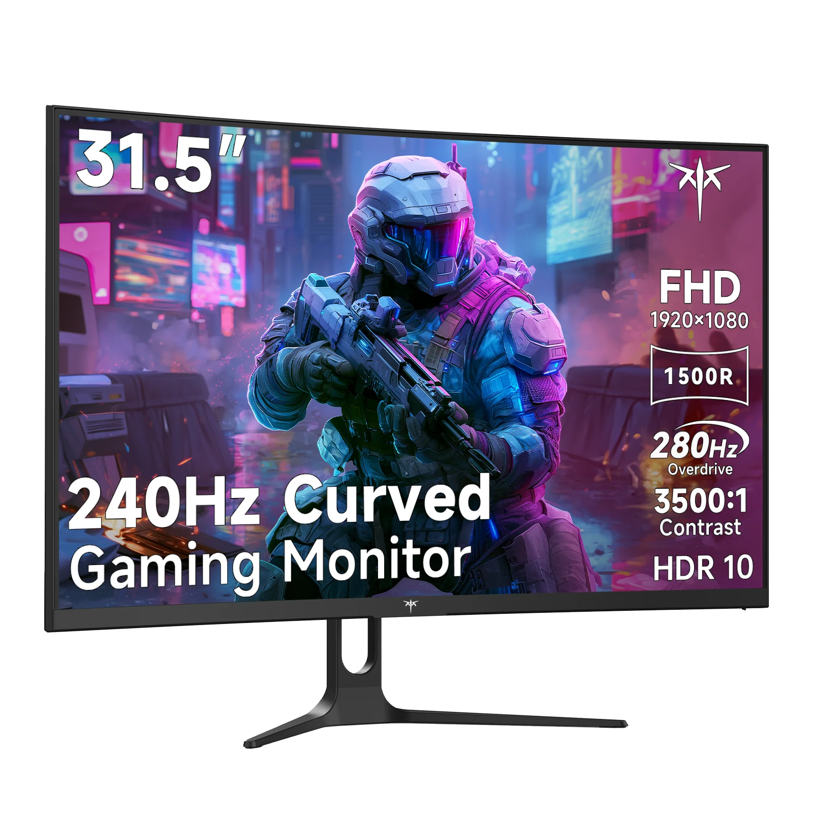 KTC 32 Inch 280Hz 240Hz Curved Gaming Monitor, FHD 1500R PC Monitor 1080P, Adaptive-Sync, HDR, 128% sRGB, H32C5