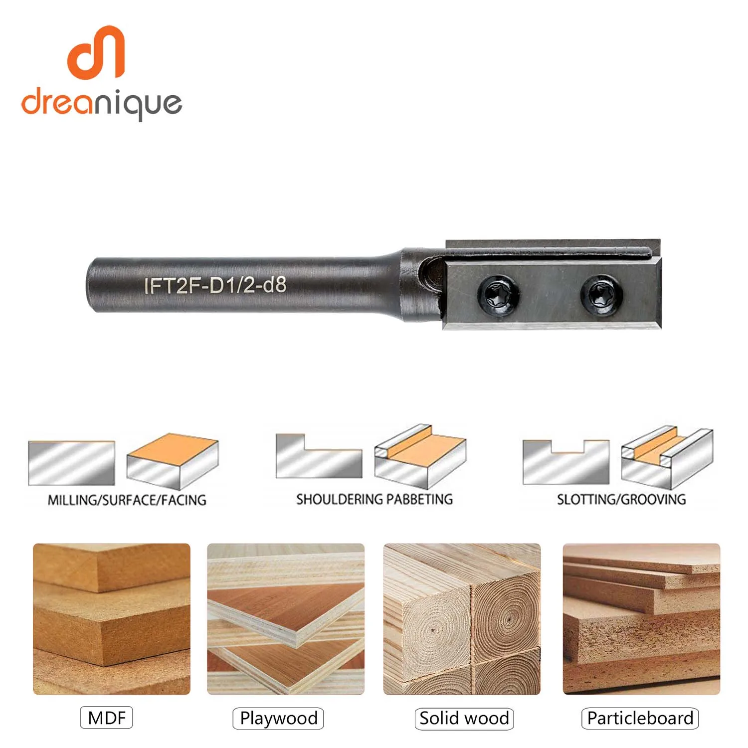 Imagem -06 - Guarnição Roteador Bits Polegada Diâmetro de Corte mm Haste com Inserção de Carboneto Substituível para Carpintaria Corte Entalho Ferramenta 1pc
