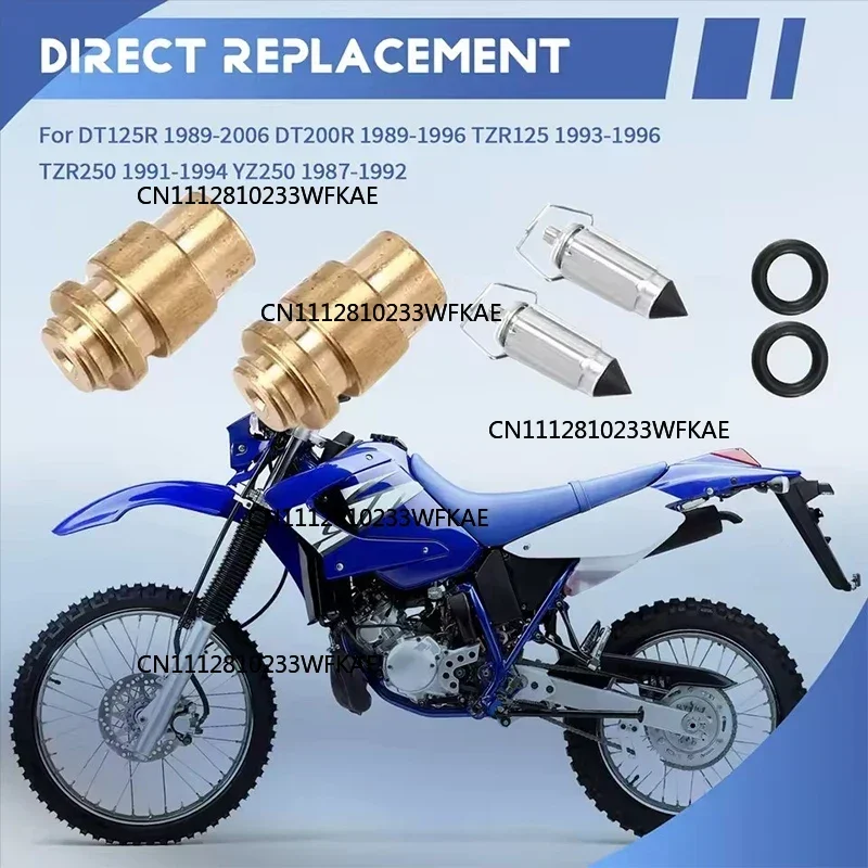 2x Carburetor Floating Needle Seat Fit Yamaha DT125R DT200R TZR125 TZR250 DT200 R TZR 125 250 DT 125 200 R Repair parts