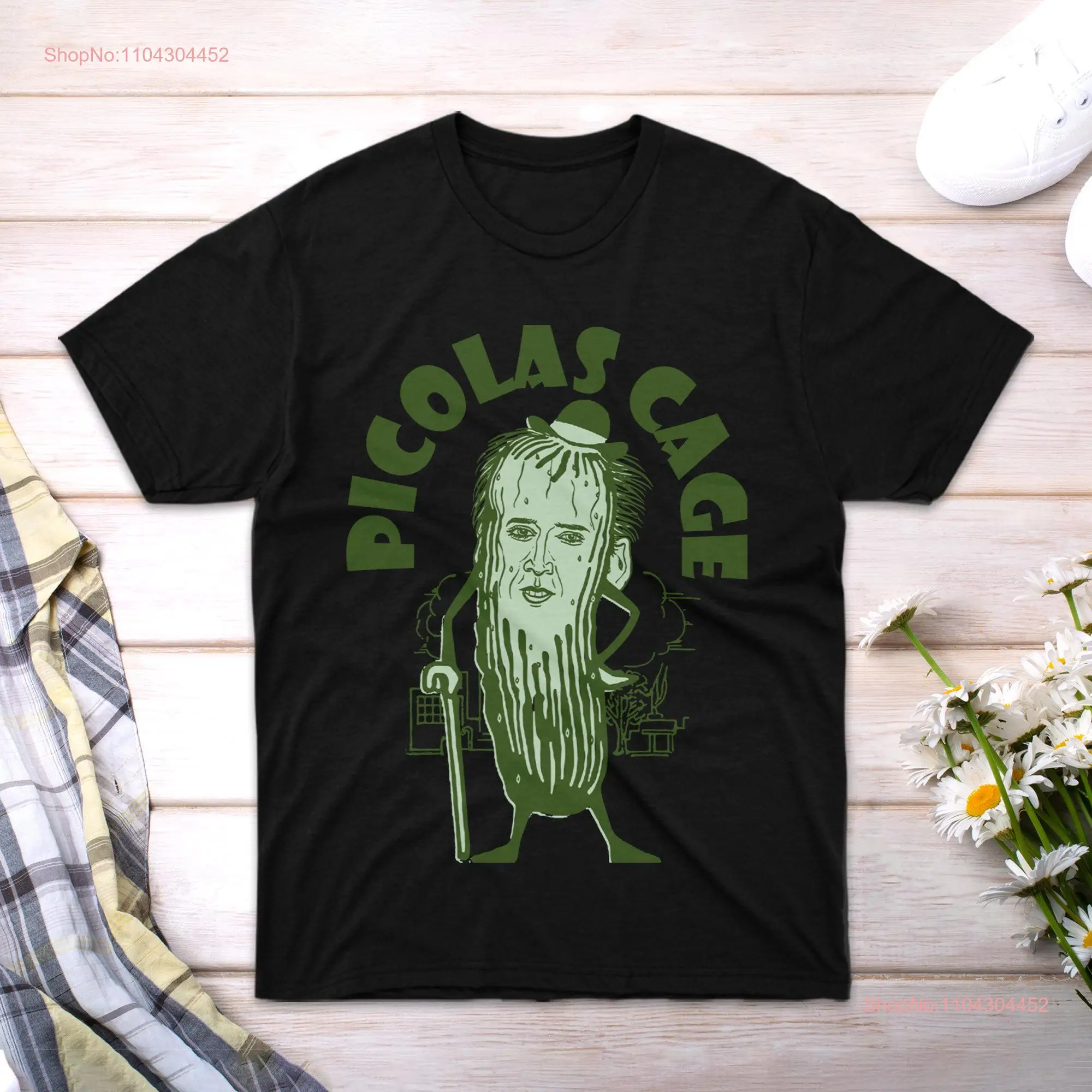 T Shirt Picolas Women Cage Thiccolas Event Sleeve Pickle Short Nick for Men Funny Boy Fan Novelty Family