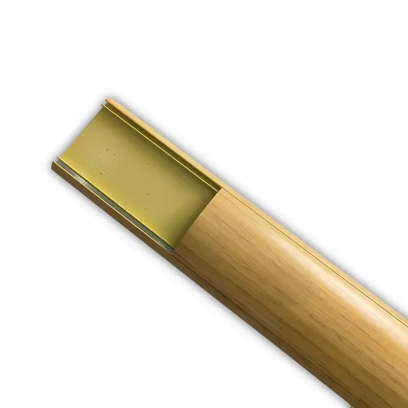 for Premium Arched Hard Aluminum Flooring Channels Imitation Mahogany  Durable Cable Protector Commercial Office