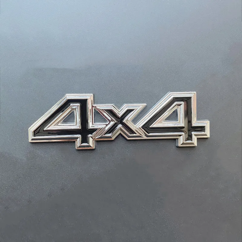 3D Chrome Red Metal Letters For Car Trunk RC Jeep 4X4 Sticker CJ7 XJ Off Road Compas Grand Cherokee 4X4 Emblem Badge Accessories - view 4