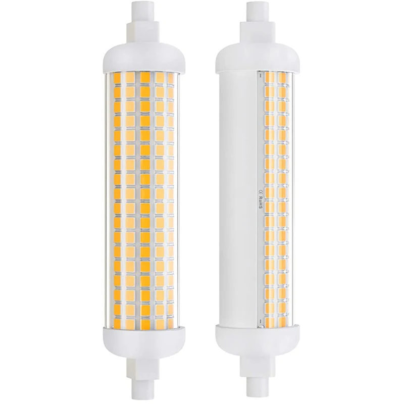 2Pcs Ultra Bright 20W R7s 118mm J118 LED Flood Light Bulbs Ceramic 110V 220V 85-265V Cold Warm White Replace 200W Halogen Lamps