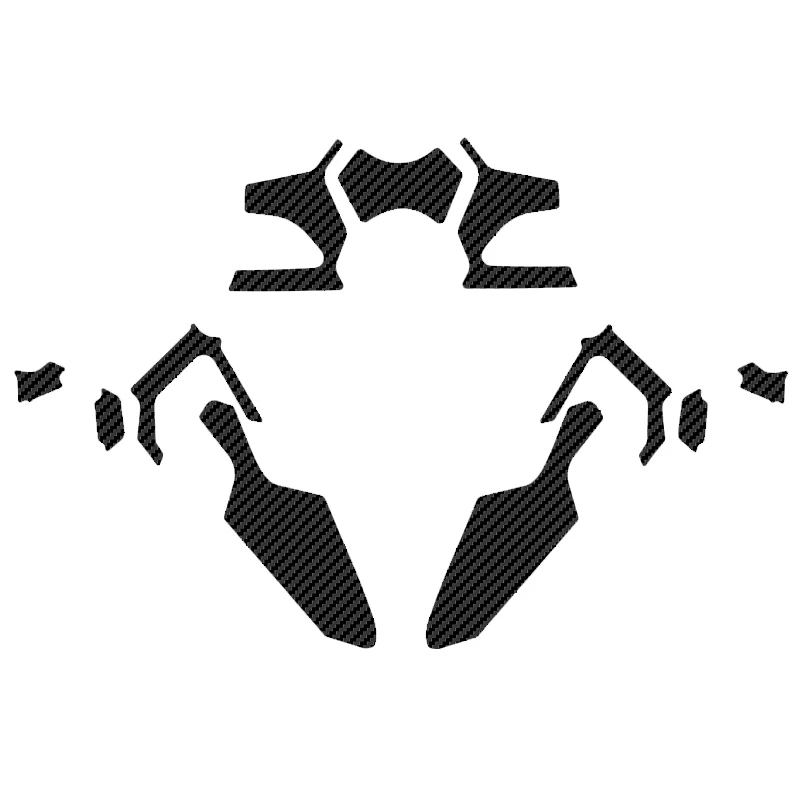 

Верхняя наклейка с тройным зажимом для мотоцикла, наклейка на центральную консоль, наклейка из углеродного волокна, чехол для Kawasaki Ninja ZX4RR ZX4RR ZX-4RR