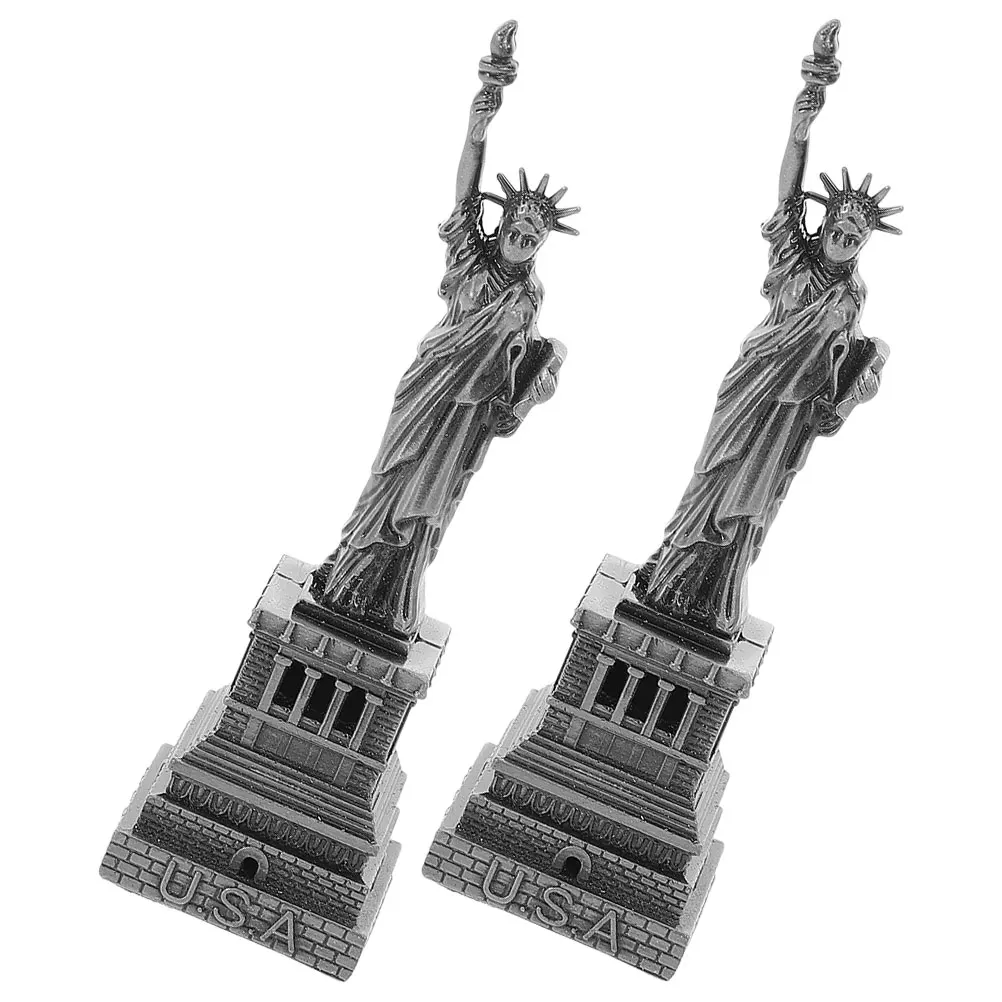 

2pcs Of Liberty Vintage Style Lady Souvenir From Usa Decorative American Souvenirs New York City Decor Desktop Statue Ornament