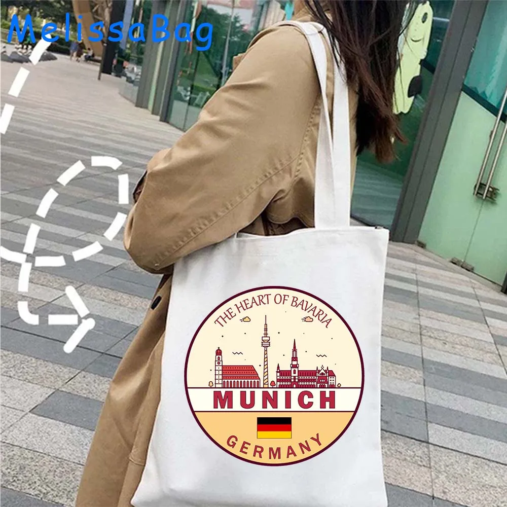 Ankara Berlin Chicago Denver Vienna Florence Muscat Prague Warsaw Marseille Phuket Phoenix City Skyline Emblem Tote Bag Handbags