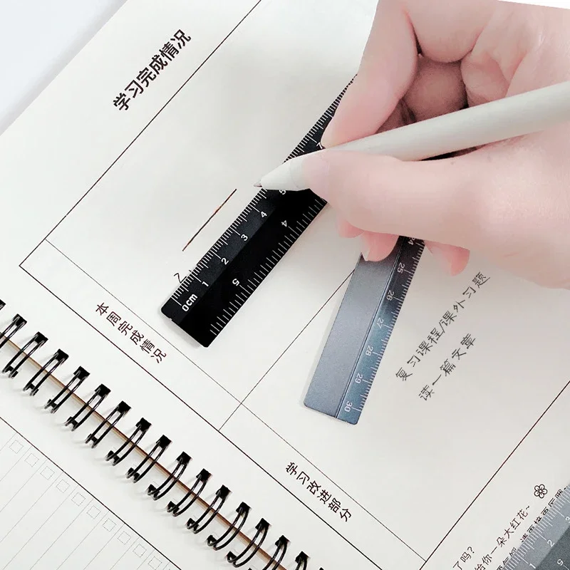 Aluminum Folding Ruler Centimeter Scale Metric Ruler Precision Measuring Tool Folding Ruler Drawing Rulers School Supplies