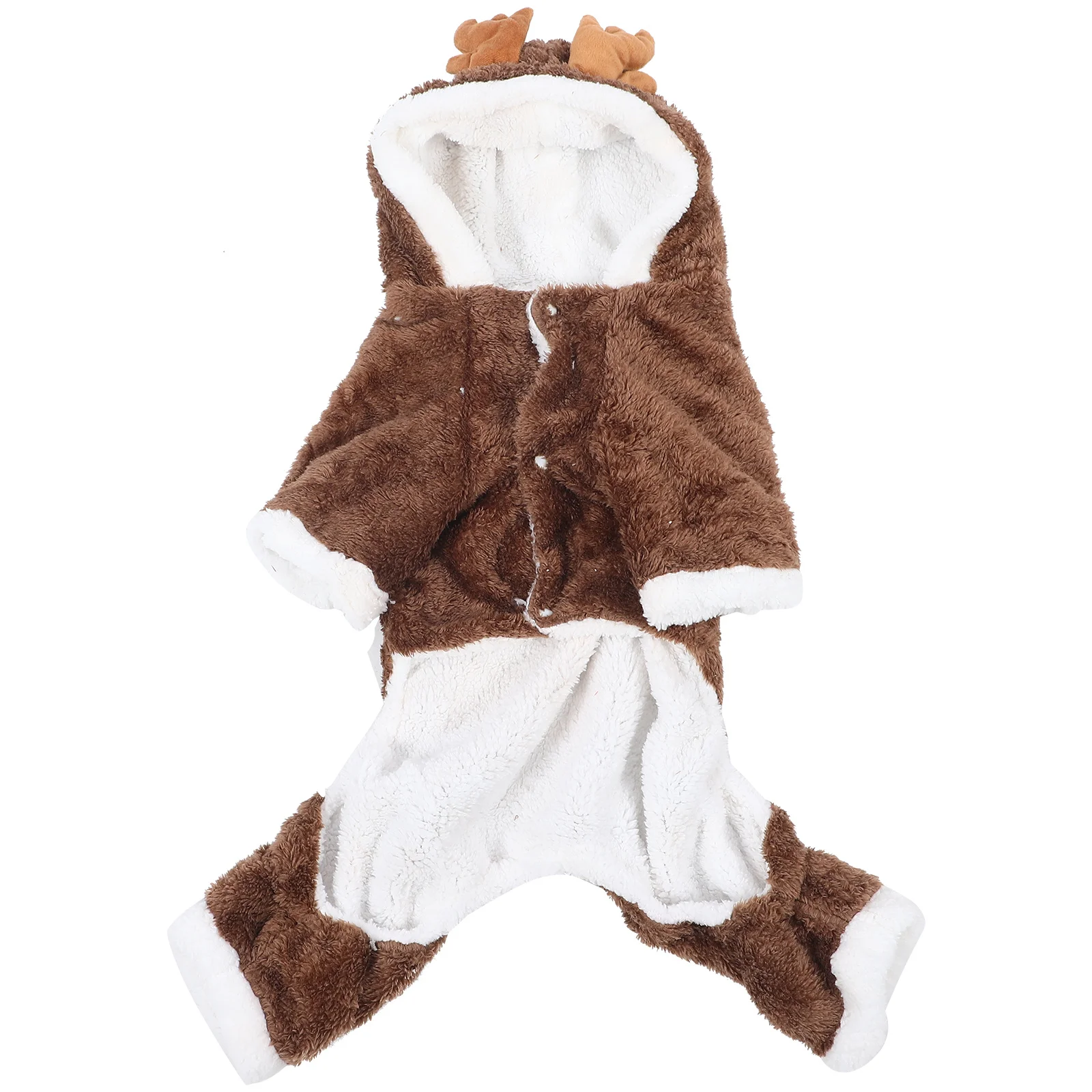 

Pet Dog Clothes Double Thickened Winter Coat Elk Pattern Warm Soft Fabric Perfect Outdoor Wear Size Xl Dog Clothes