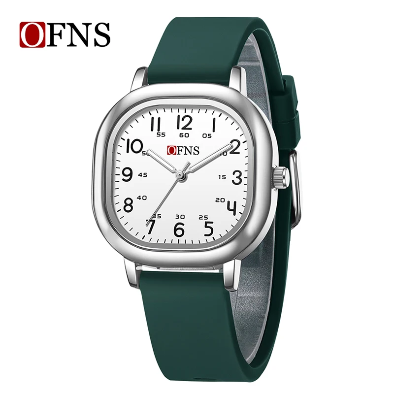 

OFNS 1538, студенческие кварцевые часы, простые модные светящиеся спортивные водонепроницаемые силиконовые ремешки, повседневные мужские и женские часы, reloj hombre