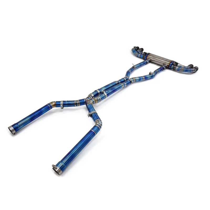 JYD Titanium Alloy Exhaust Catback for X5M F95 X6M F96 4.4T 2020+ S63 With Muffler Valves Auto Pipes