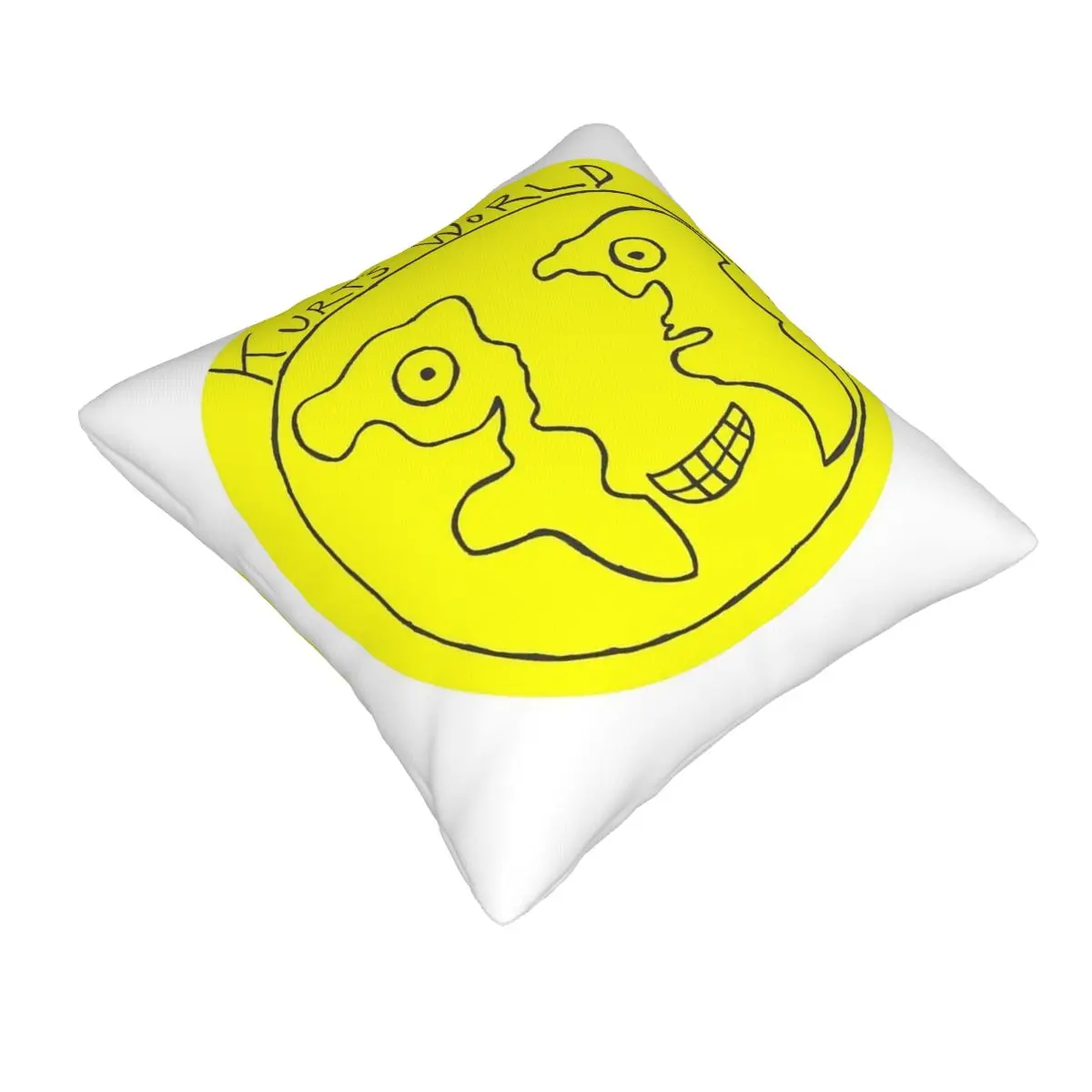 Joe Keery Spree Kurts World Logo Square Pillowcase Pillow Cover Cushion Decor Comfort Throw Pillow for Home Sofa