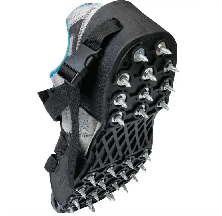 

Противоскользящие накладки на обувь для ходьбы по снегу и льду, резиновые шипы-кромпы, эластичные, надеваются поверх обуви