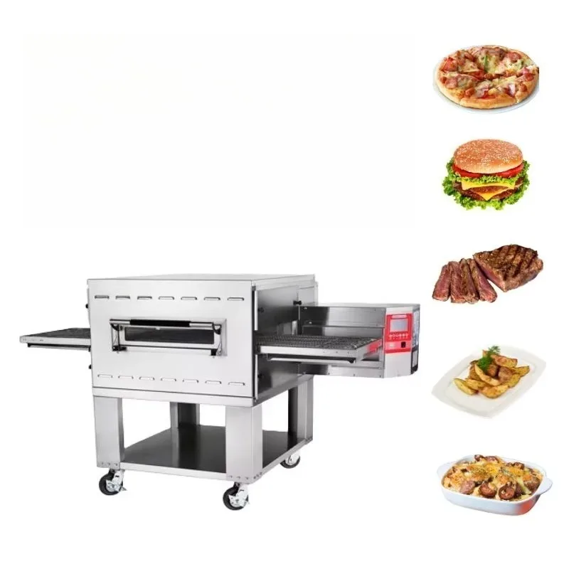 High-quality Durable Commercial Kitchen Equipment Electric Conveyor Pizza Oven Large Sized Pizza Oven for Food Chains or Factory