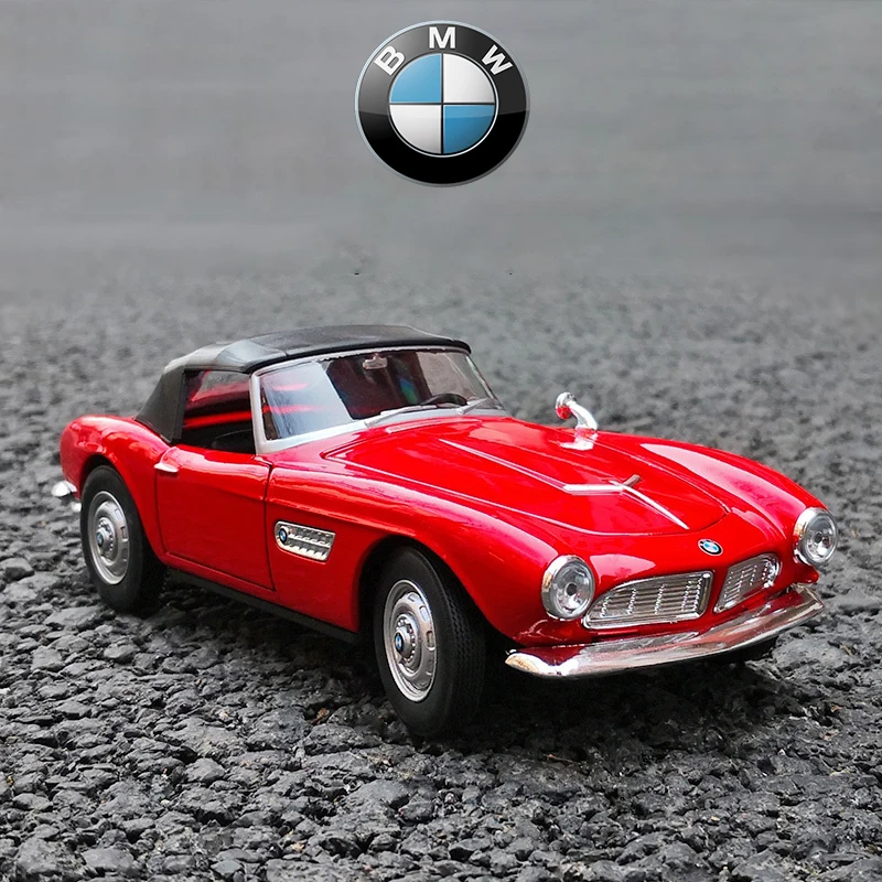 WELLY 1:24 BMW 507 Convertible BMW 507 Soft-Top 1956 Classic Car Alloy Car Diecasts & Toy Vehicles Car Model Toys For Children