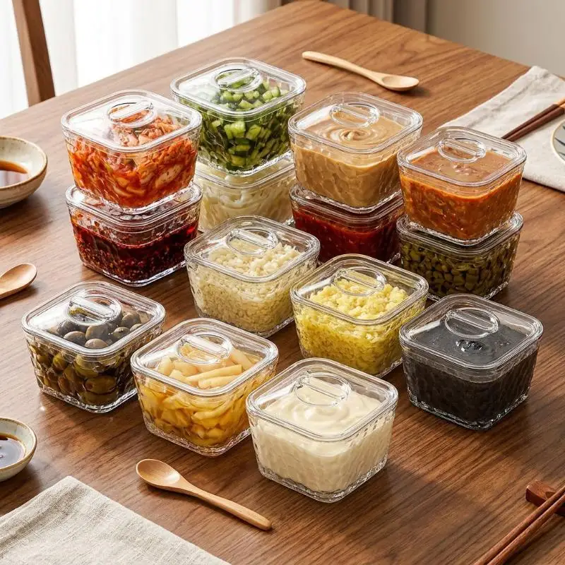 Food Fresh Keeping Box Kitchen Refrigerator Storage Container Fruits Snacks Sealed Jar Fruit Tray Storage Box
