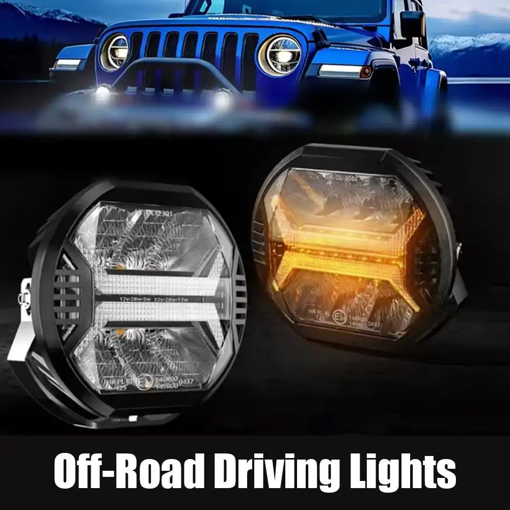 

Emark Approved Car Led Work Light Bar Amber DRL Auto Light Fog Lamp for Car SUV Truck 4x4 Boat ATV Barra Spotlight O1Y2