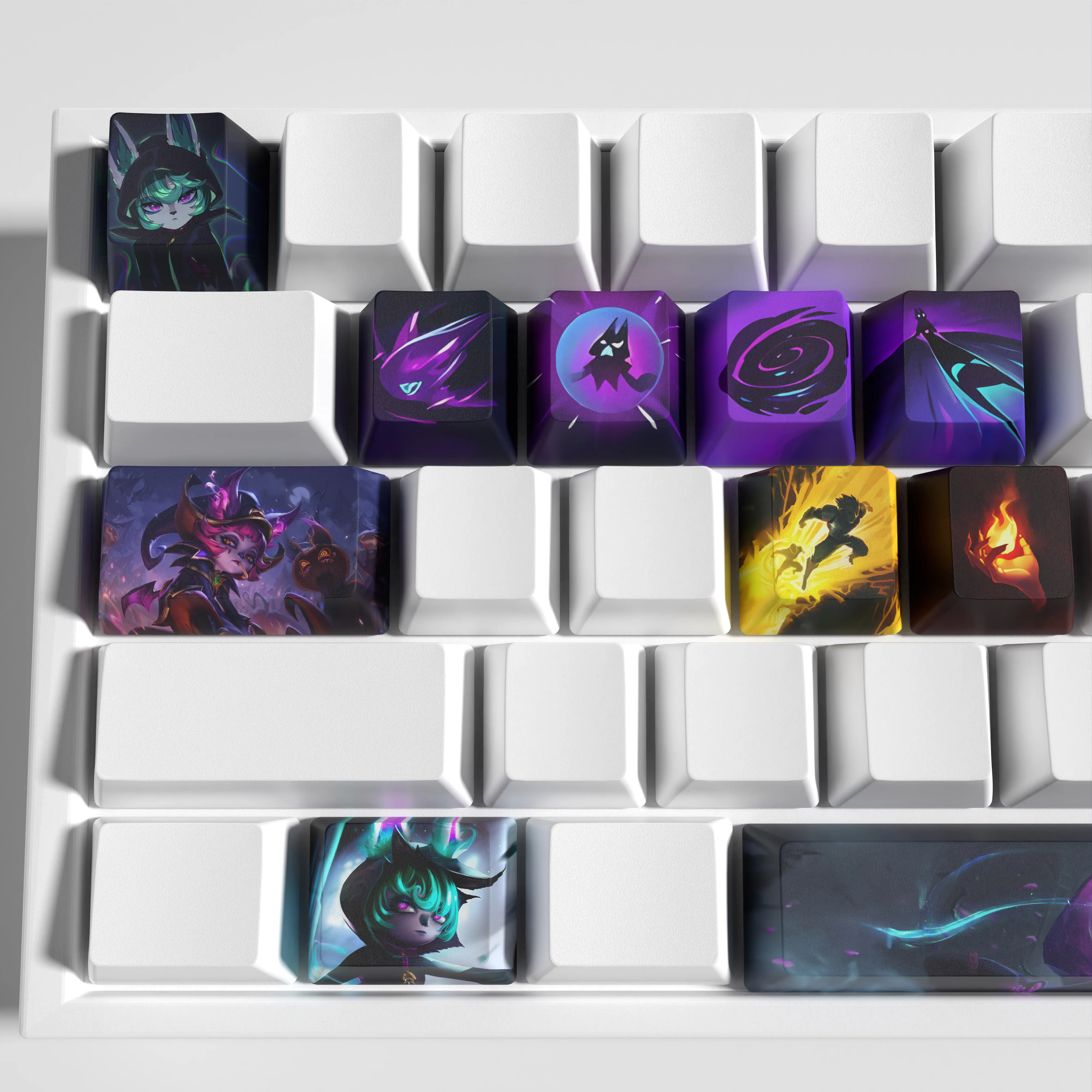 vex keycaps League of Legends vex keycaps  game keycaps OEM Profile 12keys PBT dye sub keycaps