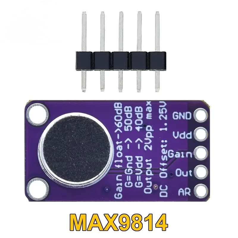 1/5/10/20pcs Electret Microphone Amplifier Stable MAX9814 Module Auto Gain Control