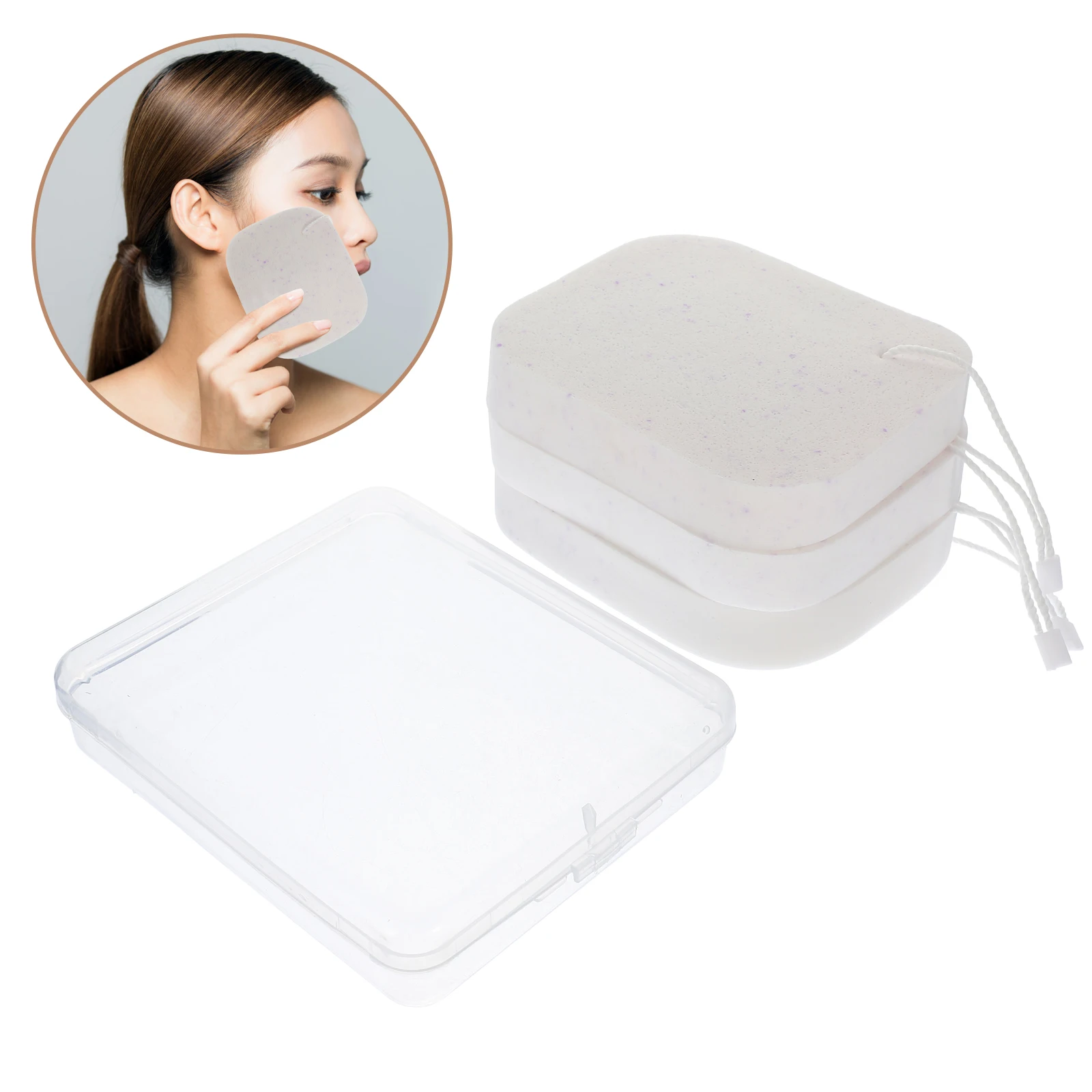 

Facial Cleanser Foam Producing Sponge Face Cleaning Soft Portable Pva Safe for Skin Durable